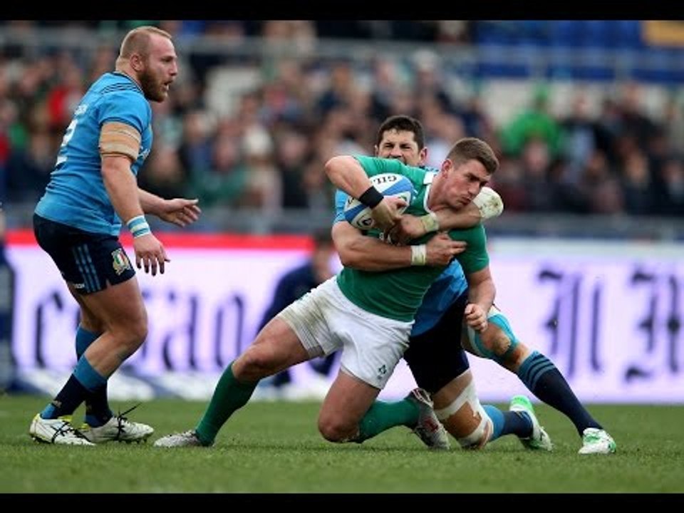 Italian defence does well, Italy v Ireland, 07th Feb 2015