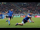 Yoann Maestri crosses for his 1st Try for France, Italy v France, 15th March 2015