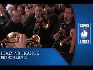 Italy v France - Fantastic brass band in Rome