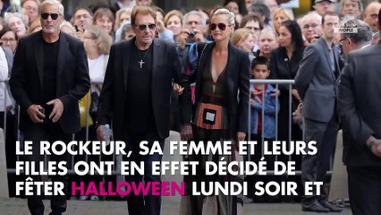 Johnny et Laeticia Hallyday avec Jade et Joy, ils fêtent dignement Halloween (photo)