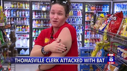 Video Shows Man Attacking Gas Station Clerk with a Bat
