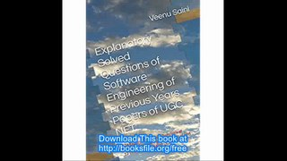 SOFTWARE ENGINEERING of Previous Years Papers of UGC NET Computer Science 176 Explanatory Solved Questions of Software E