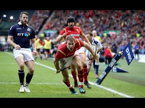 Liam Williams try after quick tap by Rhys Webb! | RBS 6 Nations