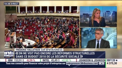 "On ne voit pas encore les réformes structurelles dans ce budget 2018 de la Sécurité sociale", Frédéric Valletoux - 31/10