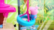 Pig George da Família Peppa Pig Patrulha Canina no Resgate da Peppa Pig na Piscina! Em Portugues