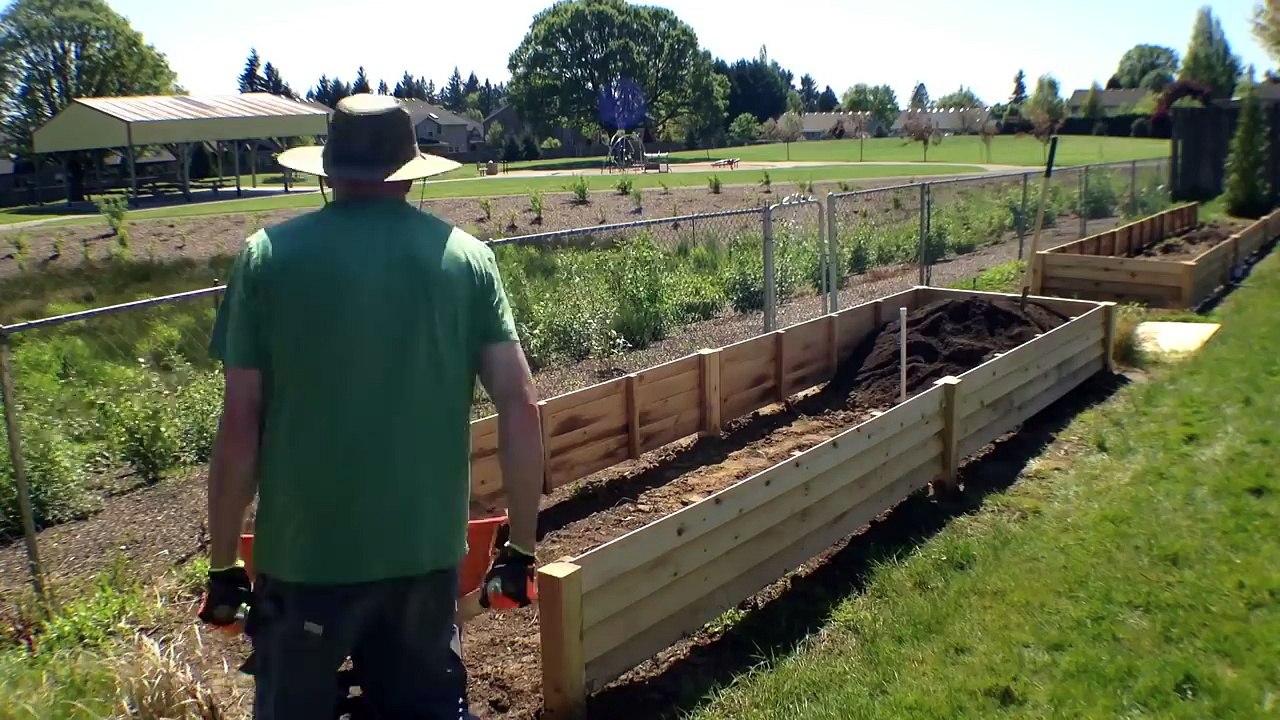 The easiest way to fill your raised garden beds with soil