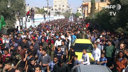 Funerals of Palestinians killed after Israel blows up tunnel