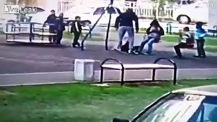 Russian Father Beats Two 9-Year-Old Boys For Allegedly Bullying His Son!