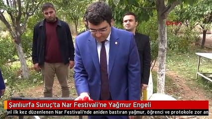 Şanlıurfa Suruç'ta Nar Festivali'ne Yağmur Engeli