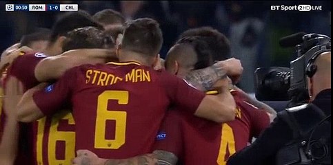 AS Roma 1 - 0  Chelsea 31/10/2017 Stephan El Shaarawy Super Goal 01' HD Full Screen Champions League .