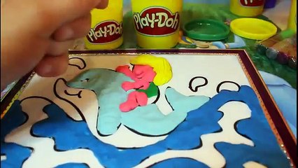 Easy Painting With Play Doh & Glitter For Kids