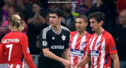 Super Goal Michel  0 - 1 ATLETICO 0 - 1 QARABAG 31.10.2017 HD