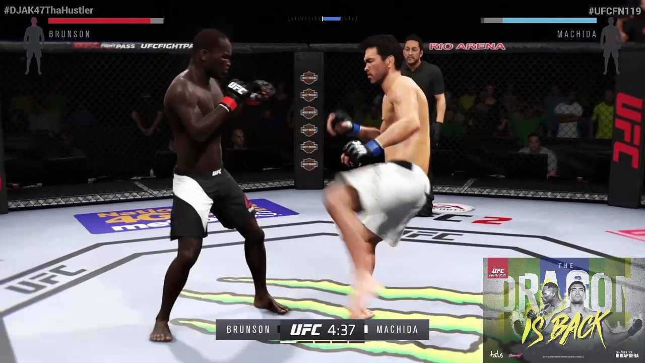 UFC Fight Night 119 | Derek Brunson vs. Lyoto "The Dragon" Machida | Fight Simulation
