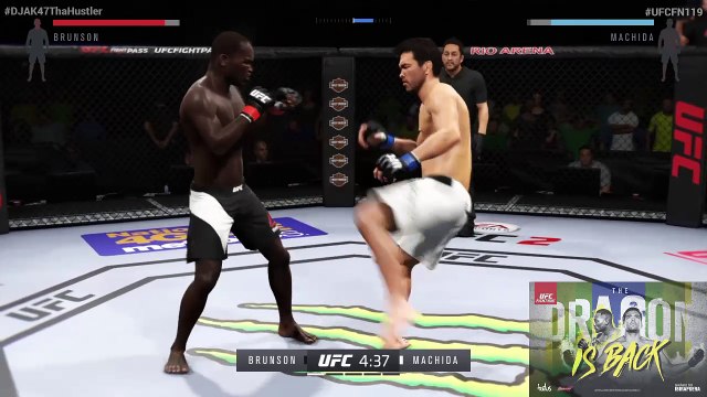 UFC Fight Night 119 | Derek Brunson vs. Lyoto The Dragon Machida | Fight Simulation