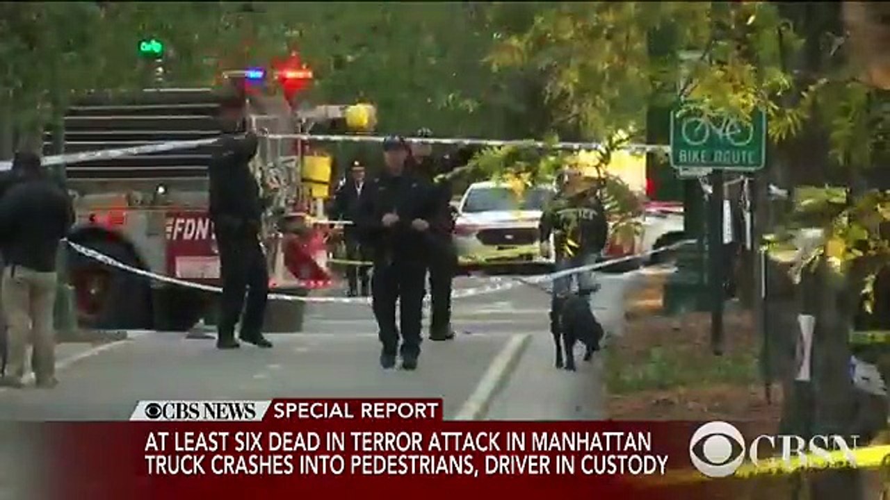 New-York: Un camion fonce sur des cyclistes puis l'homme serait sorti avec une arme peut-être factice - 6 morts et 15 bl