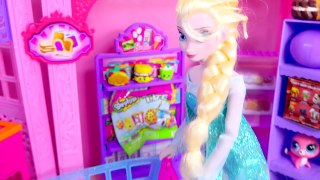 Disney Frozen Queen Elsa Doll Shops for Shopkins Season 3, Minecraft, Fashems Blind Bags Unboxing