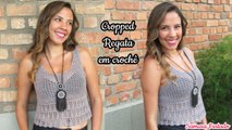 Cropped Regata em Crochê