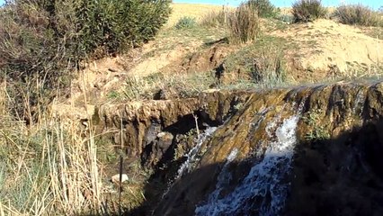 A stream and a little cascade.  جدول ماء  و شلال صغير