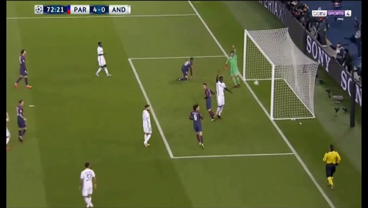 4-0 Layvin Kurzawa Goal PSG 4-0 Anderlecht - 31.10.2017