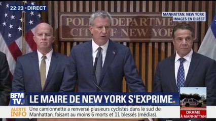 Manhattan: "Il s’agit d’un acte de terrorisme", dit Bill de Blasio, le maire de New York