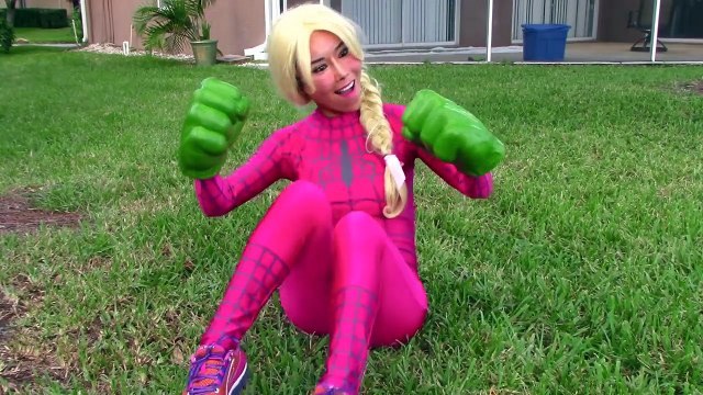 Elsa Baby Babysits for Snow White w/ Blue spiderman, Frozen Elsa, Superhero Elsa, Spiderbaby