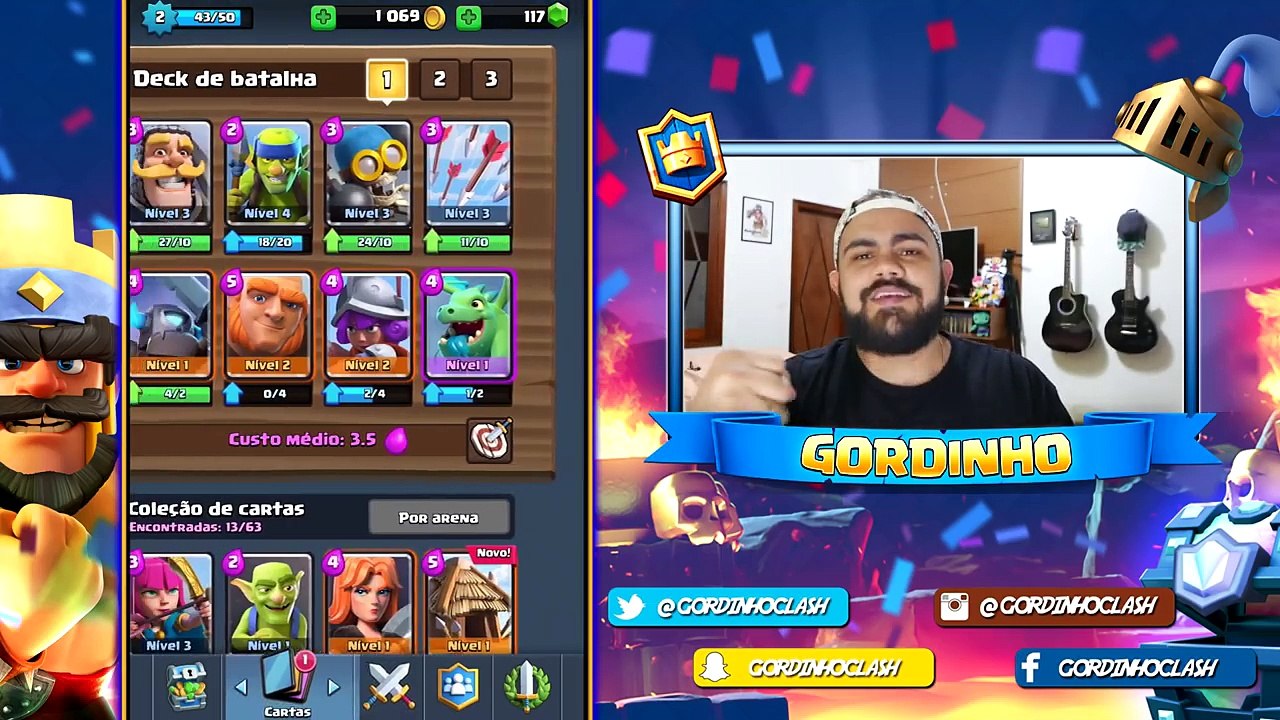 QUAL DECK USAR NA ARENA 2 e 3 ? INICIANDO NO CLASH ROYALE #03