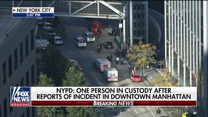 NYPD- Person in custody after incident in lower Manhattan