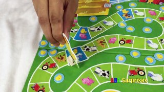 Olaf & Princess T Plays COUNT YOUR CHICKENS Game Learn Animal Names & Sound Marvel Egg Surprise Toys