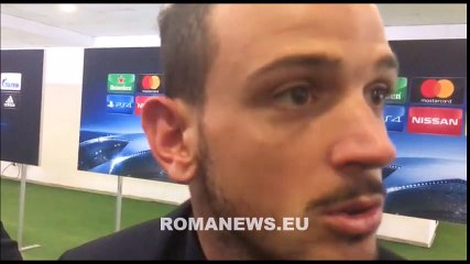 Florenzi in zona mista dopo Roma-Chelsea 3-0