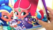 Nickelodeon SHIMMER & SHINE Backpack, Play-doh Toy Surprises with Leah, Zac, Learn Colors / TUYC