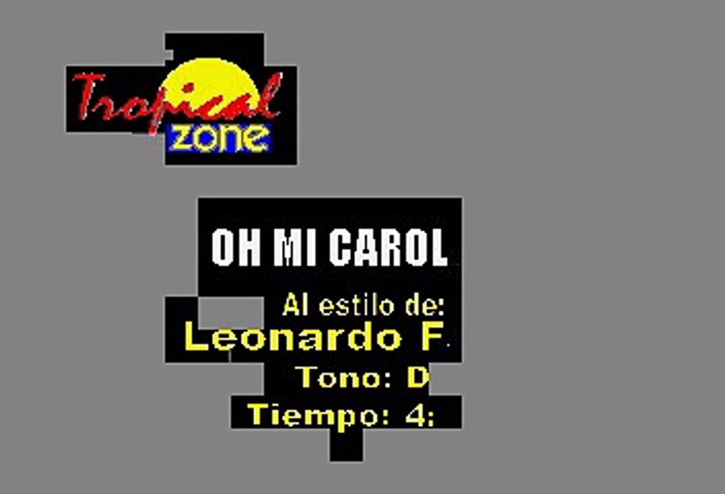 Oh Mi Carolina - Leonardo Favio (Karaoke)
