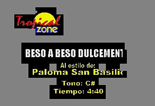 Paloma San Basilio - Beso A Beso Dulcemente (Karaoke)