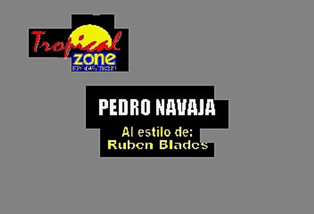 Pedro Navaja - Ruben Blades (Karaoke)