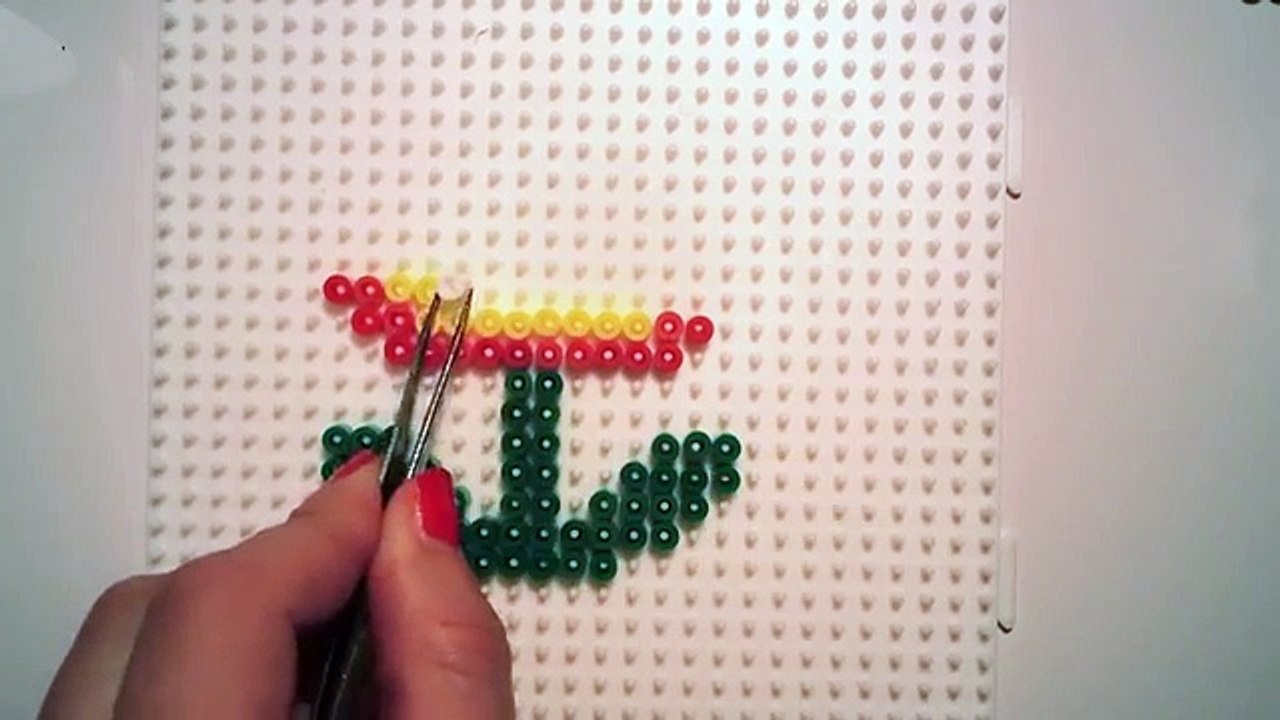 Comment faire une fleur Mario avec des perles Hama