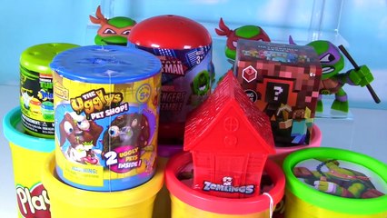 Teenage Mutant Ninja Turtles TMNT Play Doh Toy Surprise Stop Motion - Leo, Mikey, Donnie Raphael