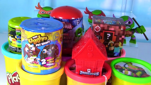 Teenage Mutant Ninja Turtles TMNT Play Doh Toy Surprise Stop Motion - Leo, Mikey, Donnie Raphael