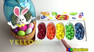 Learn Colors for Children and Toddlers With Jelly Beans Sing A Long Peter Cottontail ABC Surprises