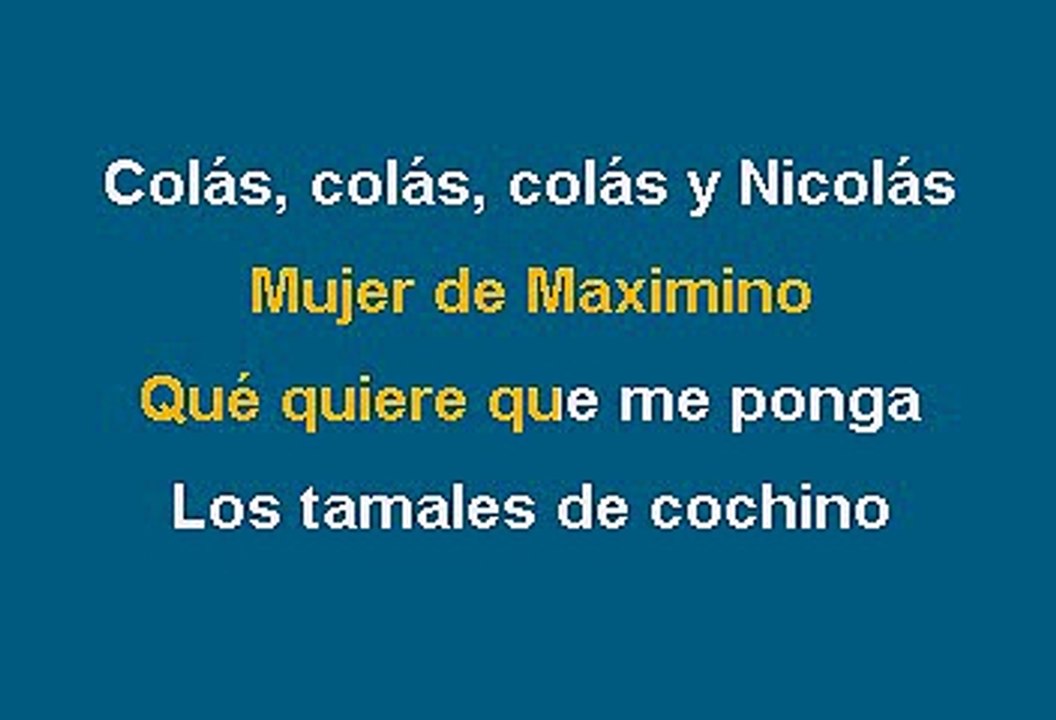 COLAS - LUIS E. PLATA (KARAOKE)