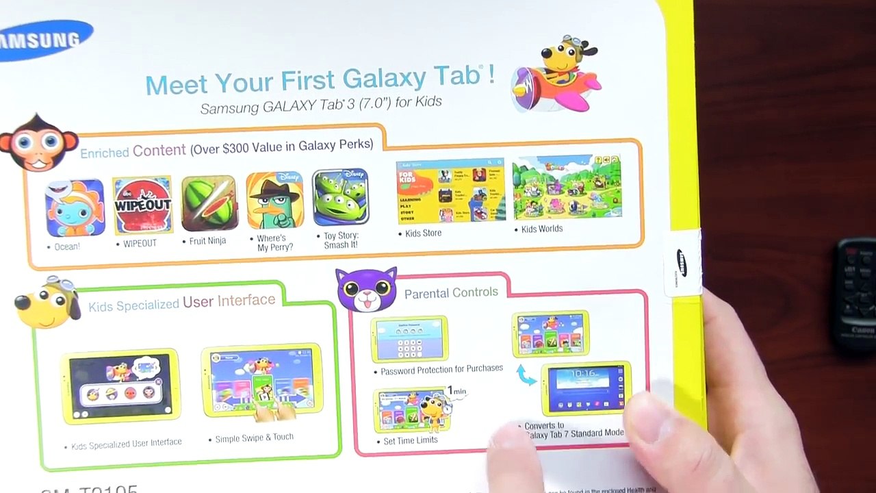 Unboxing and First Look at the Samsung Galaxy Tab 3 Kids Edition