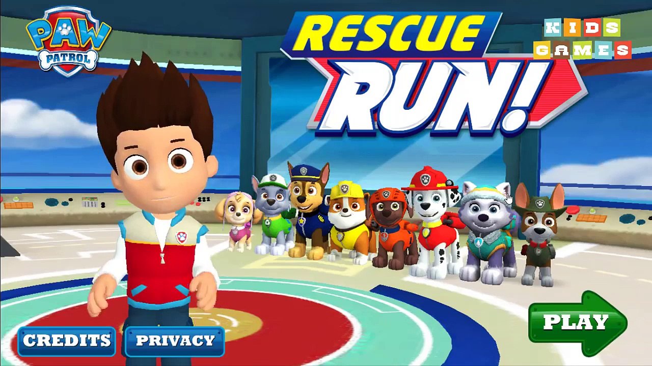 37. Nickelodeon Games to play online 2017 ♫Paw Patrol Rescue Run 201