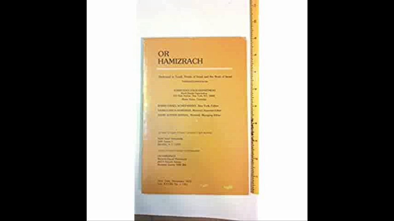 Or Hamizrach, September 1979, volume XXVIII No. 1