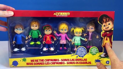 Alvin  and the CHIPMUNKS and CHIPETTES Toy Figure Unboxing Opening!-ok65Rt2FlyA