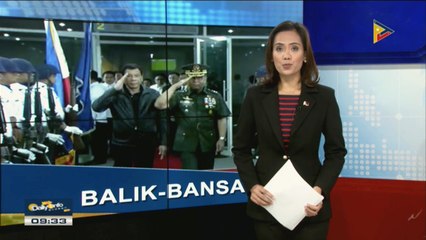 Pangulong Duterte, balik-bansa na galing Japan