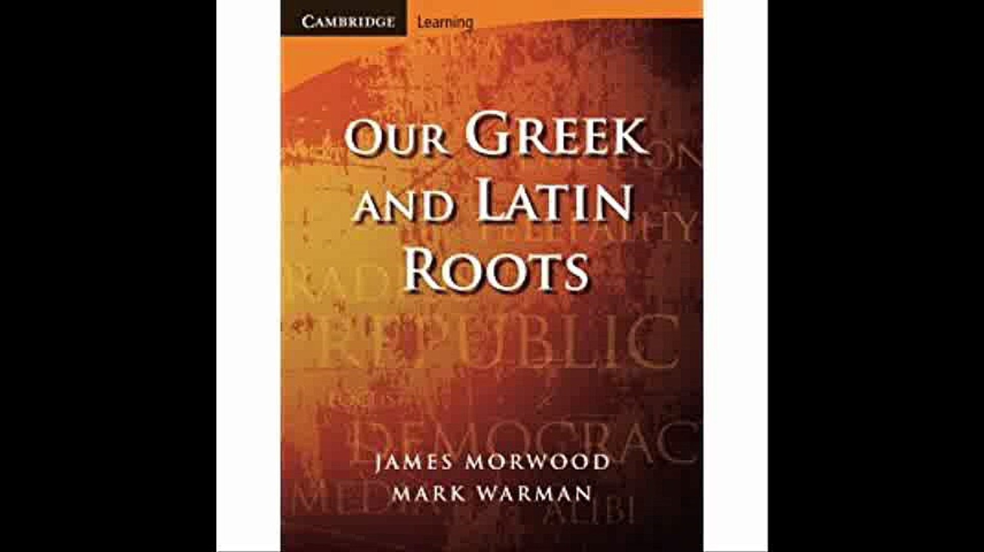 ⁣Our Greek and Latin Roots (Cambridge Latin Texts)