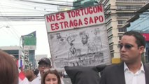 Panameños se toman las calles para pedir justicia en caso Odebrecht-.