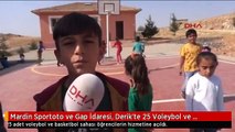 Mardin Sportoto ve Gap İdaresi, Derik'te 25 Voleybol ve Basketbol Sahası Yaptı