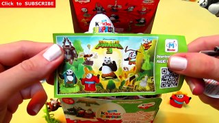Giant KUNG FU PANDA 3 Movie SURPRISE egg set - Huevos Kinder Sorpresa de la película Kung Fu Panda 3