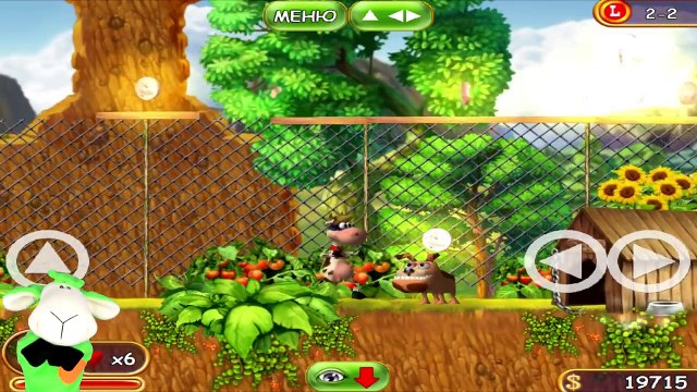 Супер Корова #2 Спасение ослика. Прохождение игры. Игровой мультик