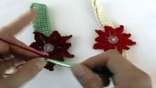 How to crochet a Christmas poinsettia flower