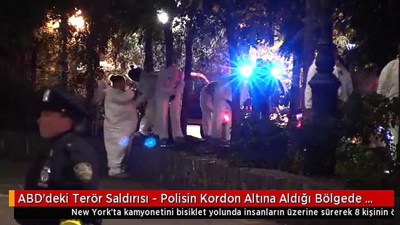 ABD'deki Terör Saldırısı - Polisin Kordon Altına Aldığı Bölgede İncelemesi - New